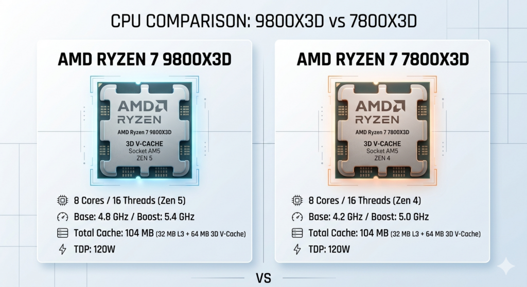 9800x3d vs 7800x3d